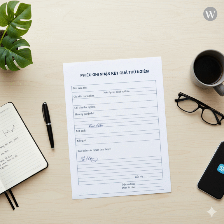 _ Hướng dẫn viết Phiếu kiểm nghiệm