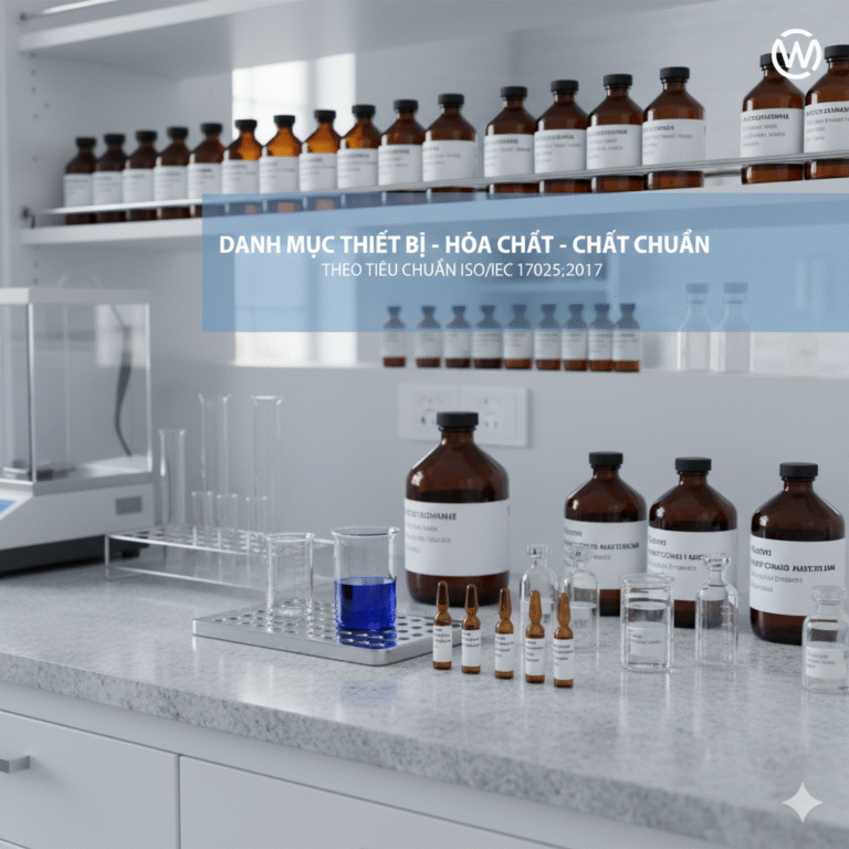 Danh mục thiết bị – hóa chất – chất chuẩn